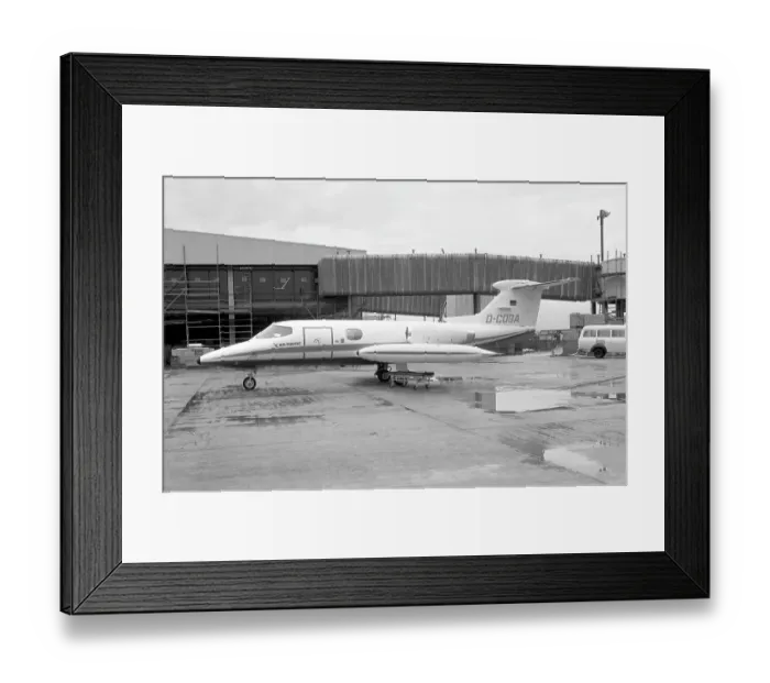 Framed Print : Gates Learjet 24B D-COGA Framed Print : Gates Learjet 24B D-COGA