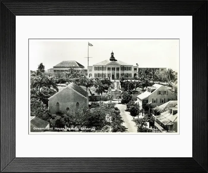 Framed Print : Nassau, Bahamas - Goverment House Framed Print : Nassau, Bahamas - Goverment House