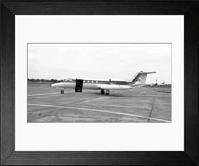 Framed Print : Learjet 35A JY-AFF Framed Print : Learjet 35A JY-AFF
