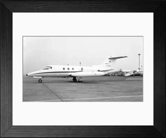 Framed Print : Gates Learjet 24D D-IDAT Framed Print : Gates Learjet 24D D-IDAT
