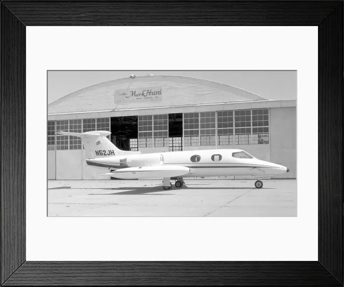 Framed Print : Gates Learjet 24A N52JH Framed Print : Gates Learjet 24A N52JH