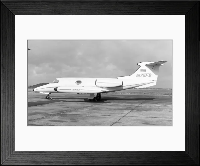 Framed Print : Gates Learjet 24A N175FS Framed Print : Gates Learjet 24A N175FS