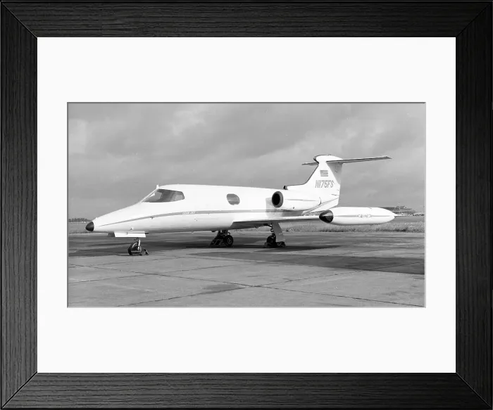 Framed Print : Gates Learjet 24A N175FS Framed Print : Gates Learjet 24A N175FS