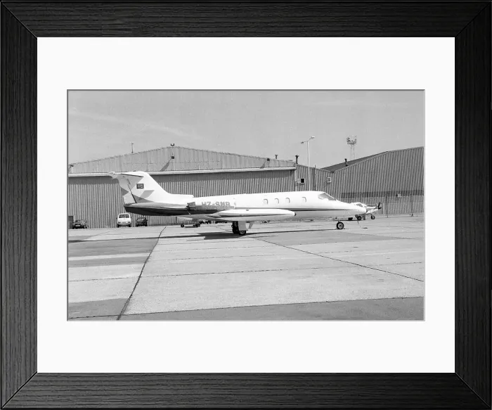Framed Print : Learjet 25XR HZ-SMB Framed Print : Learjet 25XR HZ-SMB