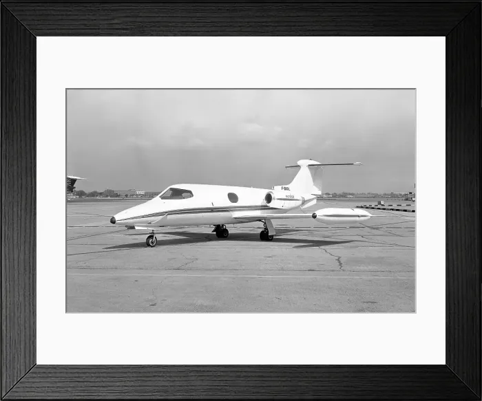 Framed Print : Gates Learjet 24XR F-BRAL Framed Print : Gates Learjet 24XR F-BRAL