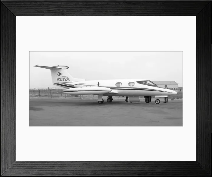 Framed Print : Gates Learjet 24 N232R Framed Print : Gates Learjet 24 N232R
