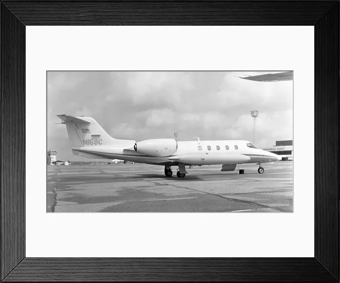 Framed Print : Gates Learjet 35A N15SC Framed Print : Gates Learjet 35A N15SC