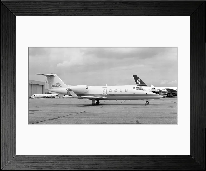 Framed Print : Learjet 55B N55VC Framed Print : Learjet 55B N55VC