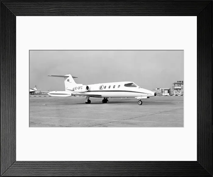 Framed Print : Gates Learjet 25B SE-DFC Framed Print : Gates Learjet 25B SE-DFC