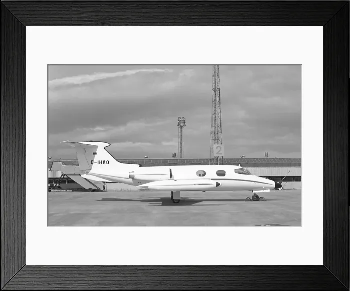 Framed Print : Gates Learjet 23 D-IHAQ Framed Print : Gates Learjet 23 D-IHAQ