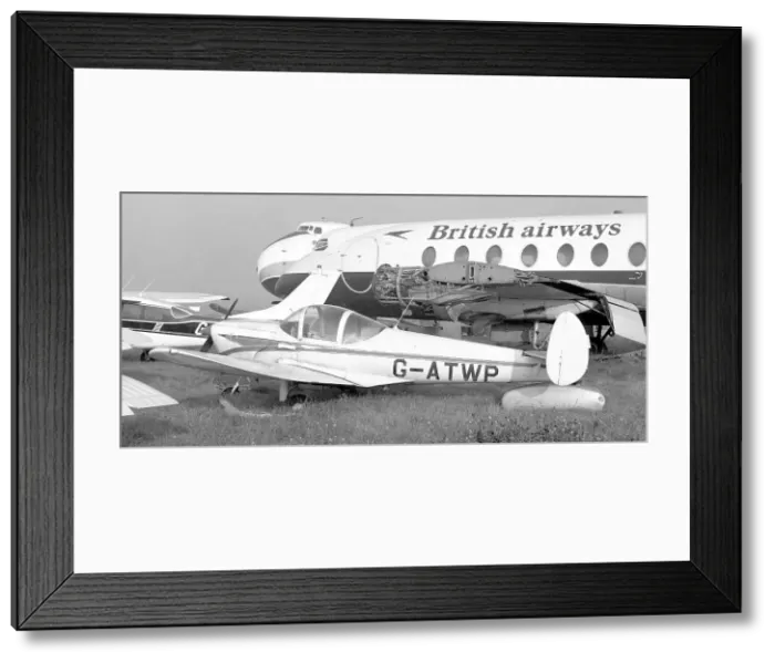 Framed Print : Alon A2 Aircoupe G-ATWP Framed Print : Alon A2 Aircoupe G-ATWP