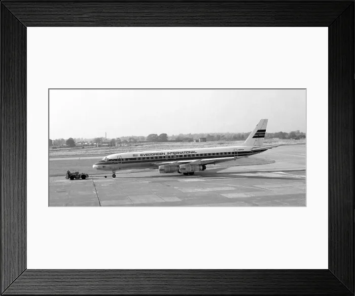 Framed Print : Douglas DC-8-52 N800EV Framed Print : Douglas DC-8-52 N800EV