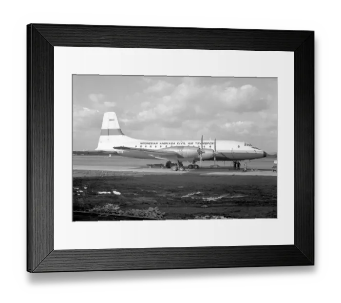 Framed Print : Bristol Britannia 102 PK-ICB Framed Print : Bristol Britannia 102 PK-ICB