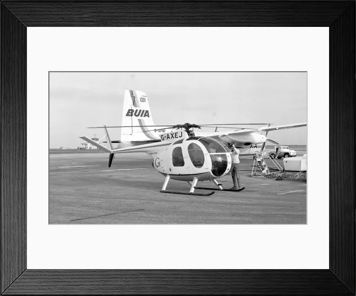 Framed Print : Hughes 369HS G-AXEJ