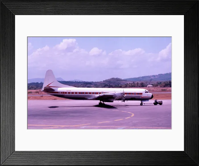 Framed Print : Lockheed L-188A Electra N7138C Framed Print : Lockheed L-188A Electra N7138C