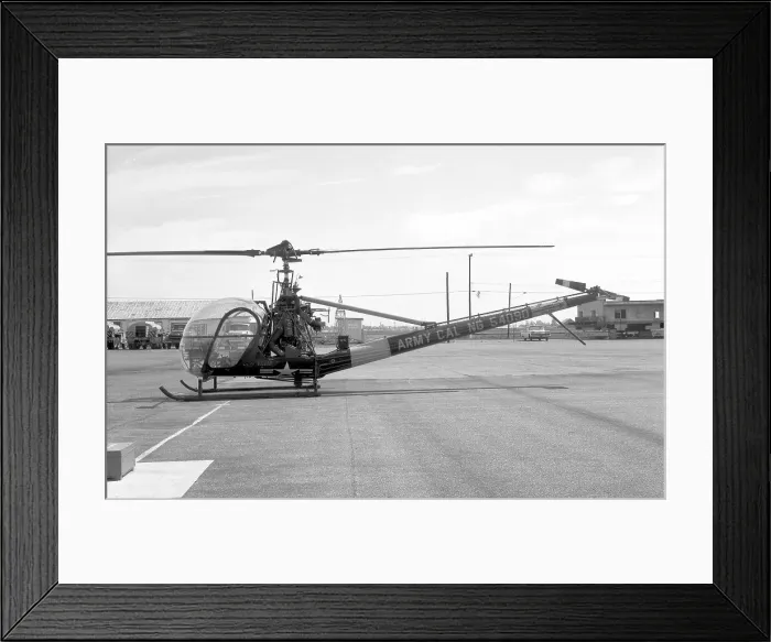 Framed Print : Hiller OH-23C-UH Raven 55-4090 Framed Print : Hiller OH-23C-UH Raven 55-4090