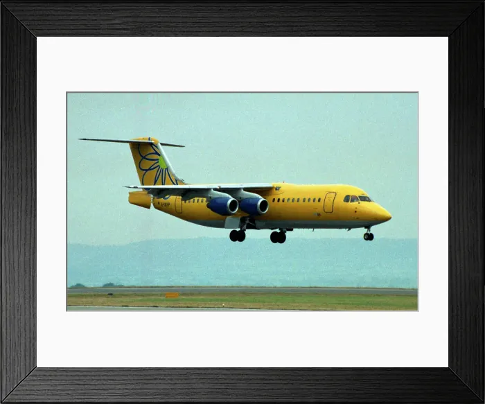 Framed Print : British Aerospace Bae 146-300 G-UKHP Framed Print : British Aerospace Bae 146-300 G-UKHP