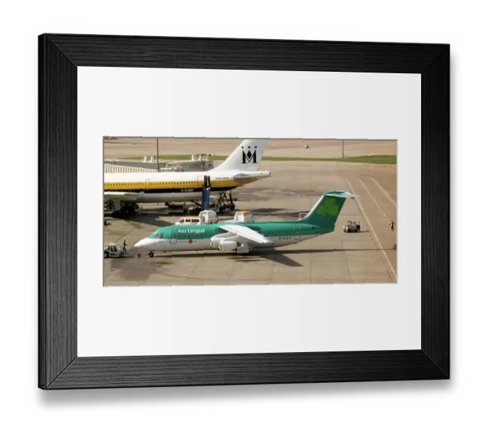 Framed Print : British Aerospace Bae 146-300 EI-CLG Fionnbar Framed Print : British Aerospace Bae 146-300 EI-CLG Fionnbar