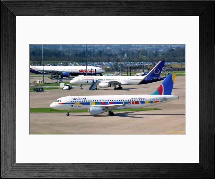 Framed Print : Airbus A320-214 G-OOAU Framed Print : Airbus A320-214 G-OOAU