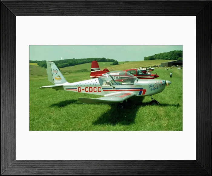 Framed Print : Evektor EV-97 EuroStar G-CDCC