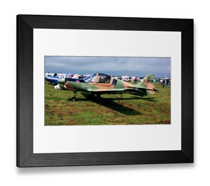 Framed Print : Scottish Aviation Bulldog 120 G-BHZR Framed Print : Scottish Aviation Bulldog 120 G-BHZR