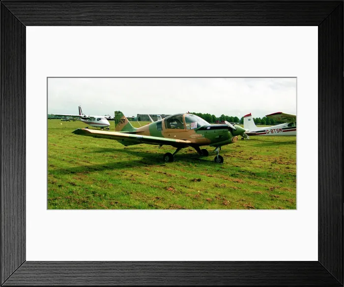 Framed Print : Scottish Aviation Bulldog 120 G-BHZR Framed Print : Scottish Aviation Bulldog 120 G-BHZR