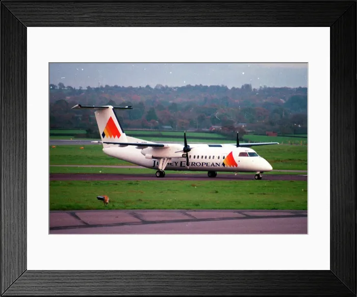 Framed Print : de Havilland Canada DHC-8-311 G-JEDB Framed Print : de Havilland Canada DHC-8-311 G-JEDB