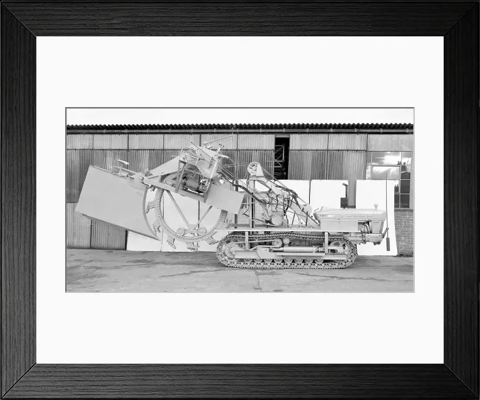 Framed Print : Ford Super Major 5000 tracked cable trench cutter Framed Print : Ford Super Major 5000 tracked cable trench cutter