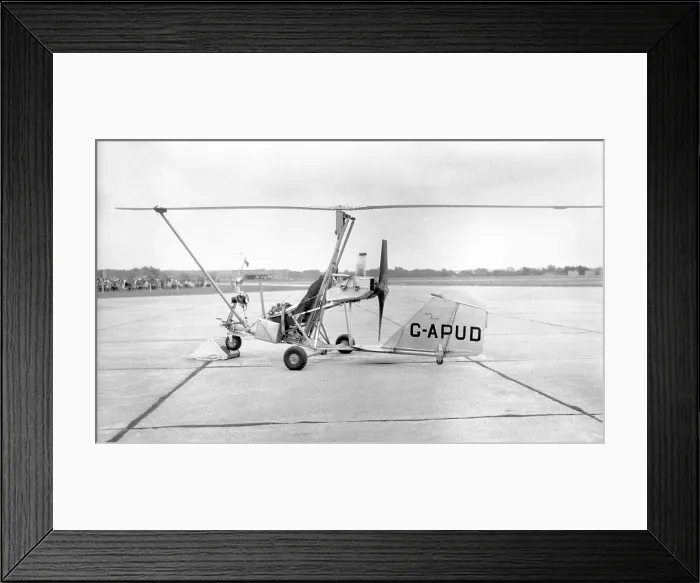 Framed Print : Wallis-Bensen B. 7MC G-APUD Framed Print : Wallis-Bensen B. 7MC G-APUD