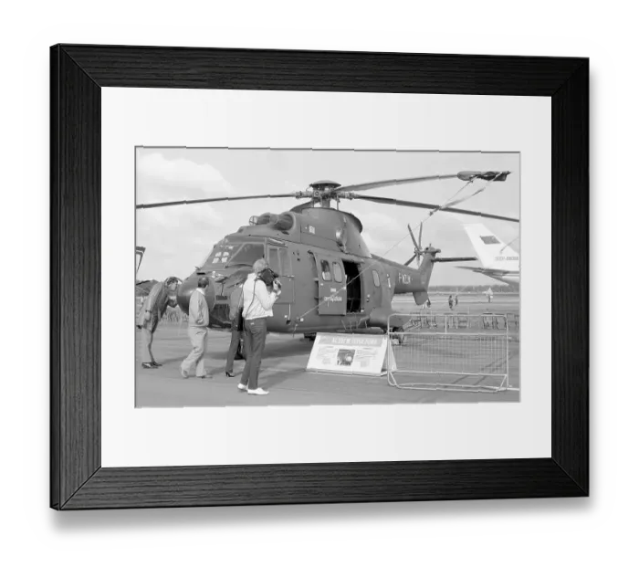 Framed Print : Aerospatiale AS332L Super Puma F-WZJN Framed Print : Aerospatiale AS332L Super Puma F-WZJN
