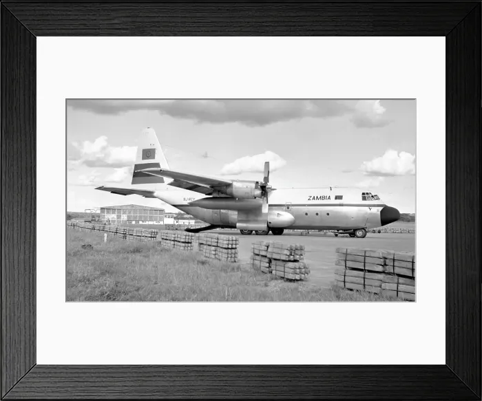 Framed Print : Lockheed L-100 Hercules 9J-RCY Framed Print : Lockheed L-100 Hercules 9J-RCY