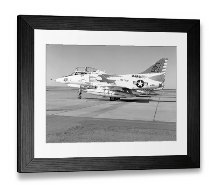 Framed Print : McDonnell Douglas TA-4J Skyhawk 153663 Framed Print : McDonnell Douglas TA-4J Skyhawk 153663