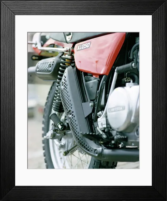 Framed Print : Kawasaki KL 250 motorbike Framed Print : Kawasaki KL 250 motorbike