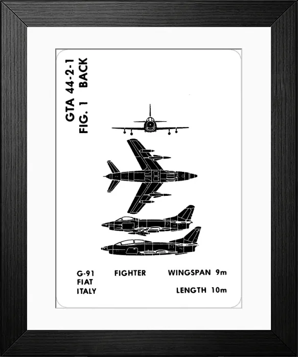 Framed Print : 1 a G-91 Fiat Framed Print : 1 a G-91 Fiat
