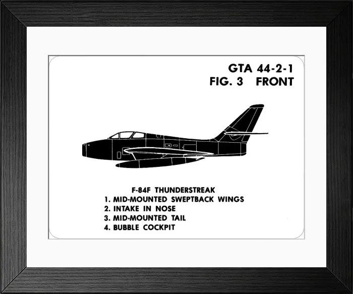 Framed Print : 3 F-84F Thunderstreak Framed Print : 3 F-84F Thunderstreak