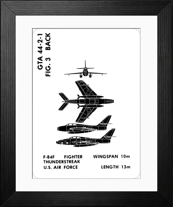 Framed Print : 3 a F-84F Thunderstreak Framed Print : 3 a F-84F Thunderstreak