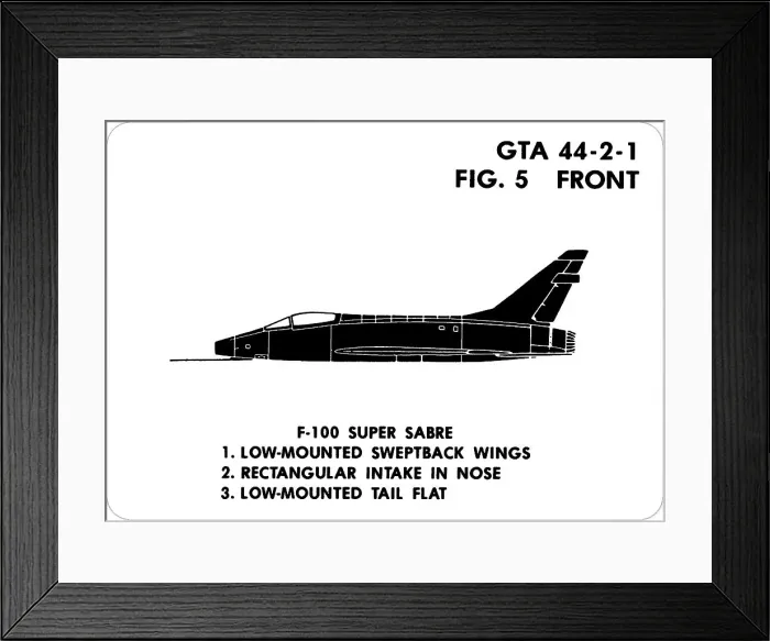 Framed Print : 5 F-100 Super Sabre Framed Print : 5 F-100 Super Sabre