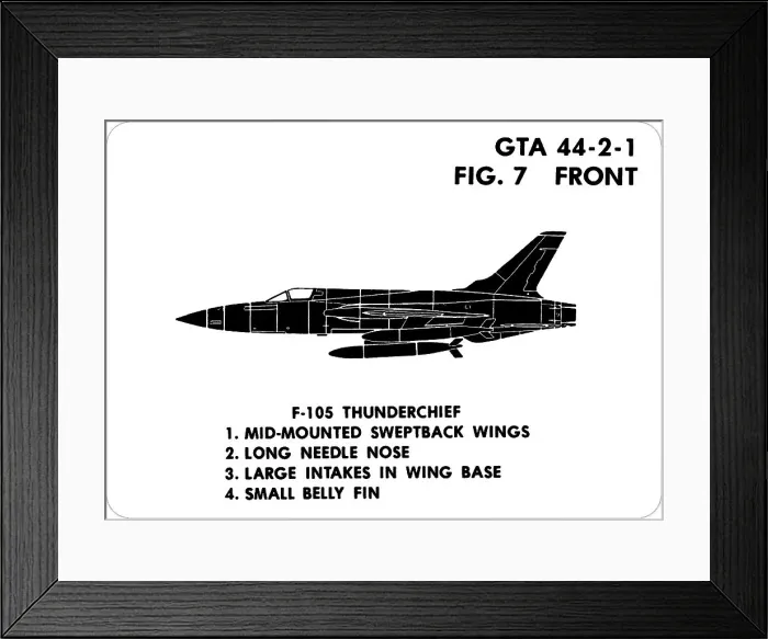 Framed Print : 7 F-105 Thunderchief Framed Print : 7 F-105 Thunderchief