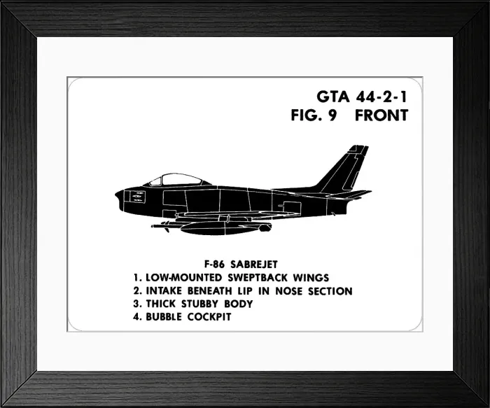 Framed Print : 9 F-86 Sabrejet Framed Print : 9 F-86 Sabrejet