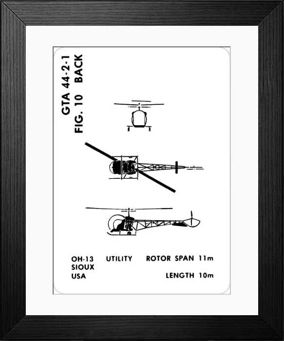 Framed Print : 10 a OH-13 Sioux Framed Print : 10 a OH-13 Sioux