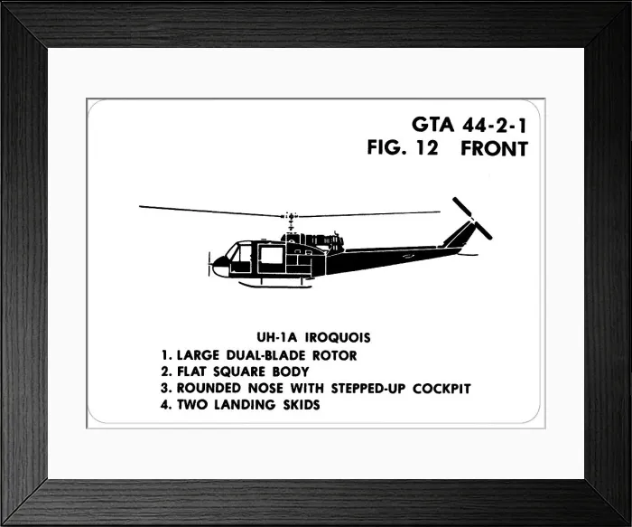 Framed Print : 12 UH-1A Iroquois Framed Print : 12 UH-1A Iroquois