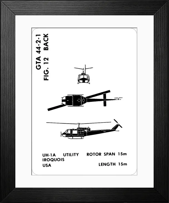 Framed Print : 12 a UH-1A Iroquois Framed Print : 12 a UH-1A Iroquois