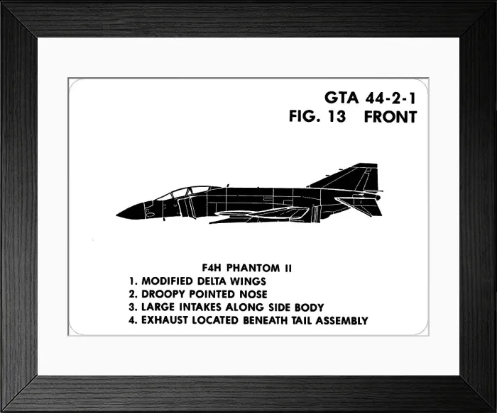 Framed Print : 13 F4H Phantom II Framed Print : 13 F4H Phantom II
