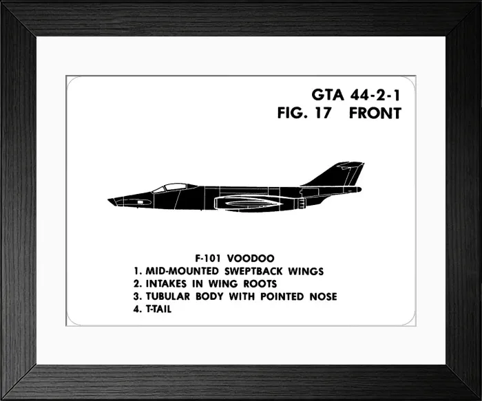 Framed Print : 17 F-101 Voodoo Framed Print : 17 F-101 Voodoo