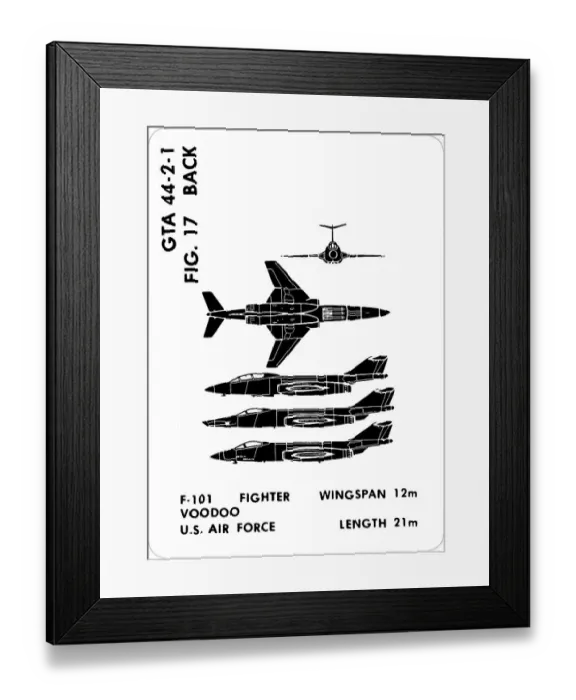 Framed Print : 17 a F-101 Voodoo Framed Print : 17 a F-101 Voodoo