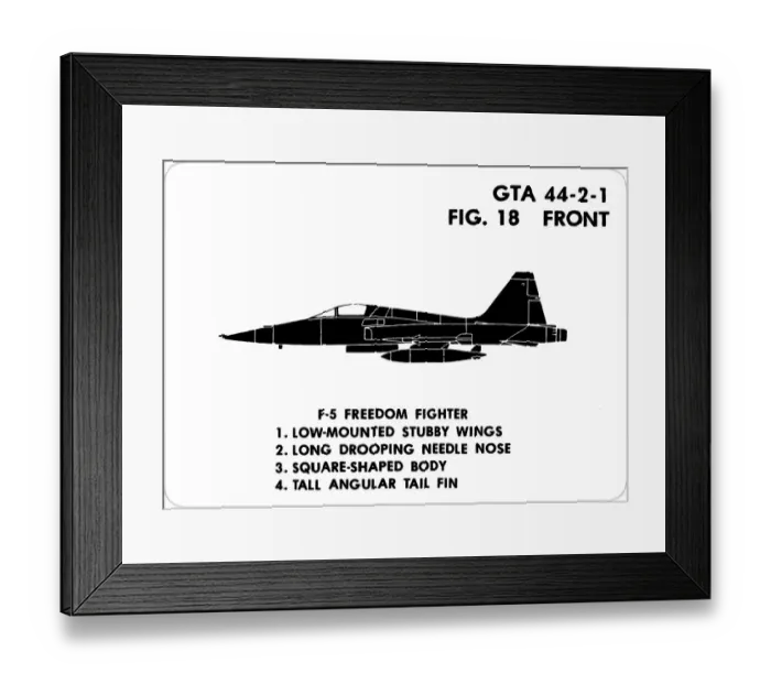 Framed Print : 18 F-5 Freedom Fighter Framed Print : 18 F-5 Freedom Fighter