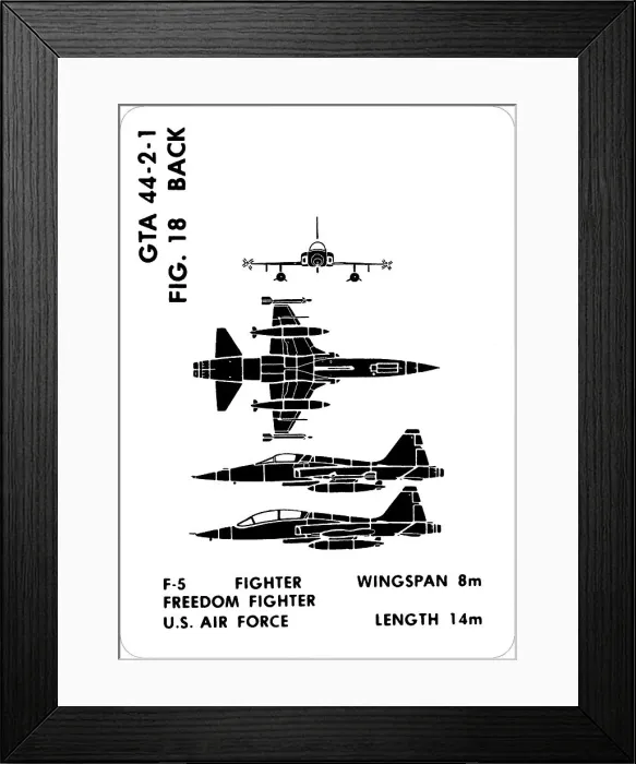 Framed Print : 18 a F-5 Freedom Fighter Framed Print : 18 a F-5 Freedom Fighter