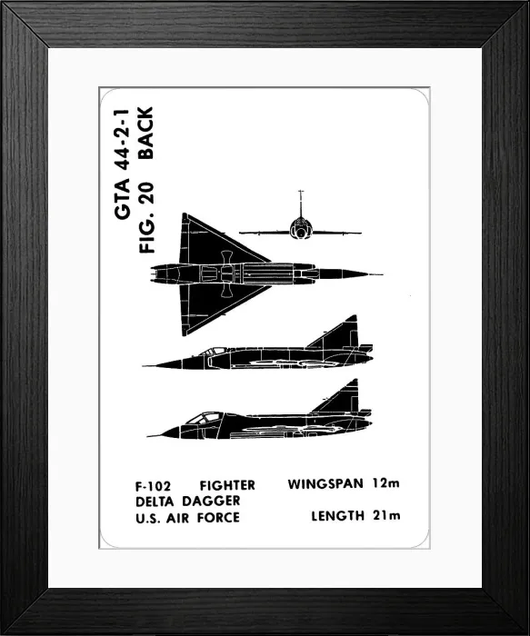 Framed Print : 20 a F-102 Delta Dagger Framed Print : 20 a F-102 Delta Dagger