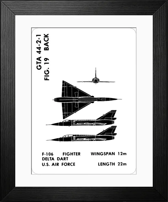 Framed Print : 19 a F-106 Delta Dart