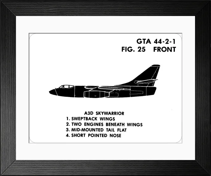 Framed Print : 25 A3D Skywarrior Framed Print : 25 A3D Skywarrior